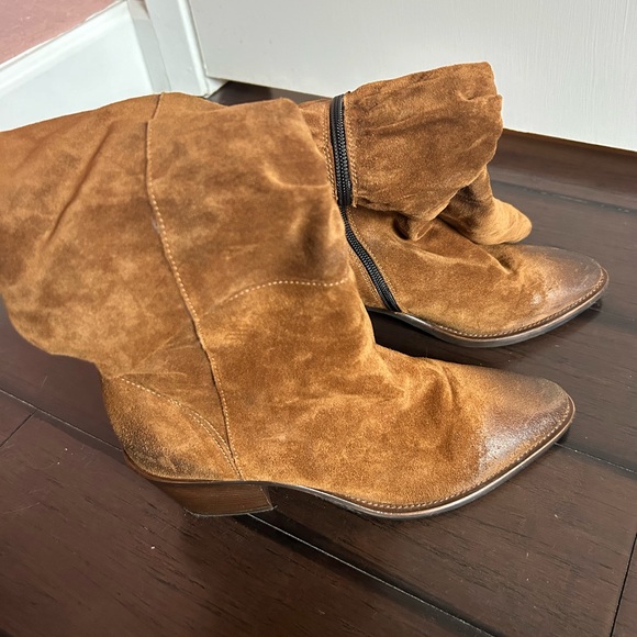 Donna Carolina Italian tall boots size 39 , real suede - Picture 11 of 13